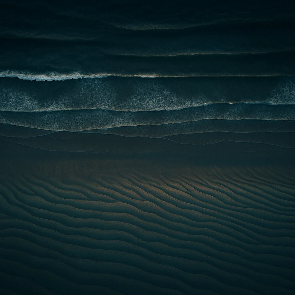 Aerial view of converging river channels in dark teal and gold — The Matchbox customer acquisition and retention brand image
